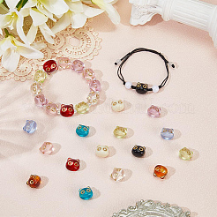 100pcs 10 Farben transparente Acrylperlen&nbsp;MACR-SC0002-31