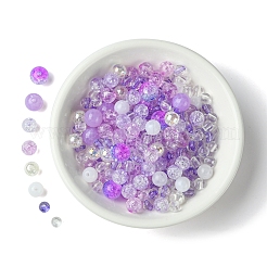 Наборы для изготовления браслетов из круглых акриловых бусин своими руками DIY-FS0007-02C