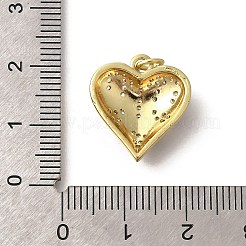 Кулоны с эмалью из латуни с прозрачным кубическим цирконием&nbsp;KK-M297-18G