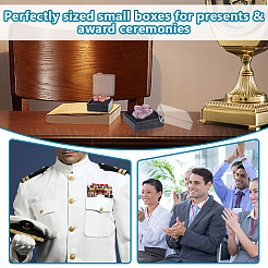 32 шт. 2-х видов пластиковых презентационных коробок для хранения и демонстрации значков&nbsp;AJEW-OC0014-50