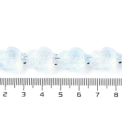 Нити прозрачных бусин из стеклянной эмали GLAA-B021-06J