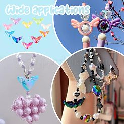 60шт 10 цвета ab цветные акриловые бусины&nbsp;PACR-PH0001-11