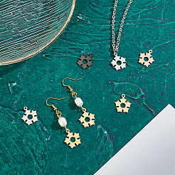 16 шт. подвески из нержавеющей стали 201 двух цветов STAS-UN0030-78