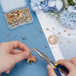 Фурнитура для сережек-гвоздиков с шариковым штифтом из нержавеющей стали 304 STAS-UN0063-09