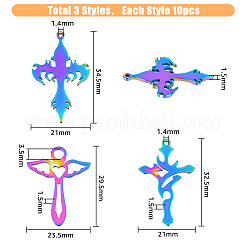 30 шт. 3 подвески из нержавеющей стали 304 STAS-FH0001-70