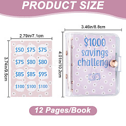 3-кольцо 4-дюймовый мини-переплет из ПВХ задача экономии&nbsp;DIY-WH0430-204B