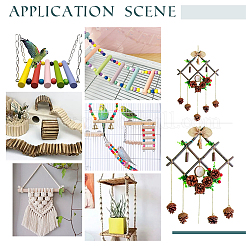 24 шт. 4 палочки для поделок из травы и дерева WOOD-NB0002-34