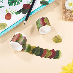 Adesivi in nastro di carta con foglie autunnali per la creazione di biglietti&nbsp;DIY-TAC0032-23D