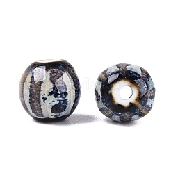Perles ondulées en porcelaine vintage&nbsp;PORC-N013-11B