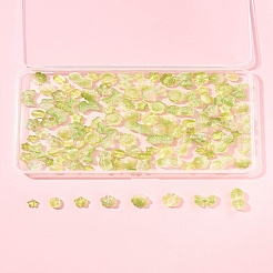 120шт 8 стиля прозрачные стеклянные бусины DGLA-FS0001-17