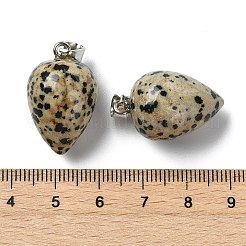 Dalmatiner Jaspis Anhänger Natur&nbsp;GG-K002-13O