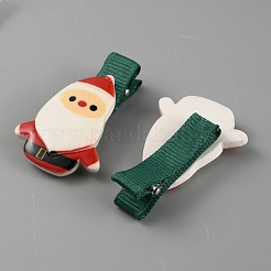 Милые рождественские акриловые заколки из кожи аллигатора&nbsp;PHAR-WH0013-03J