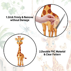 Полупрозрачные самоклеящиеся наклейки на стену из ПВХ STIC-WH0016-030