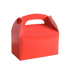 Scatole per torte piegate in carta tinta unita&nbsp;CON-WH0081-22B