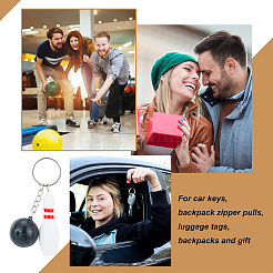 10 шт. 2 стиля боулинг и кегля для боулинга брелок из АБС-пластика подвеска&nbsp;KEYC-OC0001-43