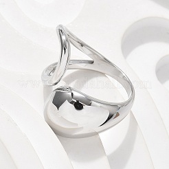 Anelli con polsino in acciaio inossidabile 304 per donna&nbsp;RJEW-A063-01A-P