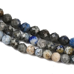 Нитки бусины из натурального ляписа-лазури G-L629-B01-3mm-04