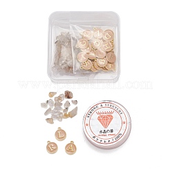 26 шт. Плоская круглая буква a ~ z алфавит эмаль подвески&nbsp;DIY-FS0001-62