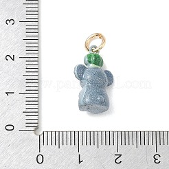 Pendentifs d'émail en laiton &nbsp;KK-CBAE20A-01C-G