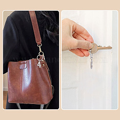 10 шт. 10 брелока из нержавеющей стали&nbsp;KEYC-TA0004-65