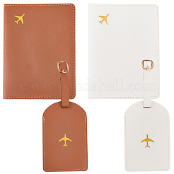 2 бирка для багажа из искусственной кожи и 2 обложки для паспорта&nbsp;FIND-CL0001-14B