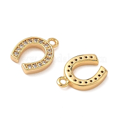 Латунные микропаве прозрачные кубические циркониевые подвески&nbsp;KK-B160-19G