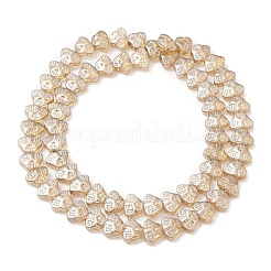 Прозрачные стеклянные бусины гальваническим пряди&nbsp;EGLA-F158-PL01-A