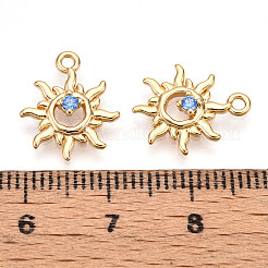 Латунные микро проложить кубического циркония подвески&nbsp;KK-N261-100G