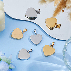 8 шт. 2 цвета идея подарка на день святого Валентина для него из нержавеющей стали 304 штампованные пустые бирки подвески STAS-DC0017-11