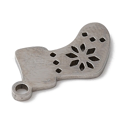 Не тускнеющие рождественские подвески из нержавеющей стали 201 STAS-D053-02P