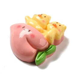 Животное утка тема непрозрачная смола декодирование кабошонов CRES-B020-01D