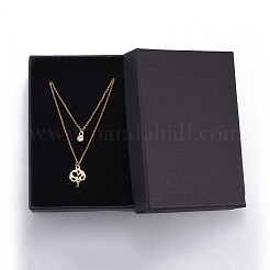 Латунь многоуровневого ожерелья NJEW-JN02384-02