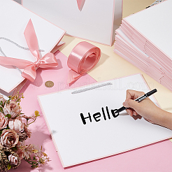 24 Stück rechteckige Geschenktüten aus Papier mit Tragegriff und Bändern&nbsp;ABAG-WA0001-23