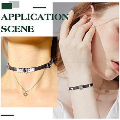 40 шт. 2 стиля подвески-слайдеры из сплава со стразами FIND-SC0010-36