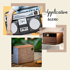 Ткань для защиты динамика от грязи AJEW-WH0459-94B