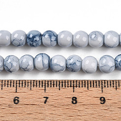 Выпечка окрашенные стеклянные бусины пряди&nbsp;X-DGLA-N003-6mm-C07