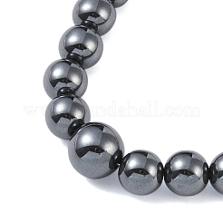 Мужские ожерелья из немагнитного синтетического гематита NJEW-E107-03