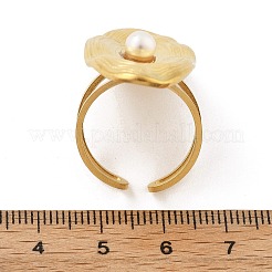 Овальное открытое манжетное кольцо из нержавеющей стали 304&nbsp;RJEW-R014-01G