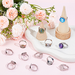 20 шт. регулируемые кольца для пальцев из нержавеющей стали 304 STAS-BBC0003-85