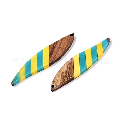 Pendentifs en résine époxy et bois de noyer&nbsp;RESI-N039-121E