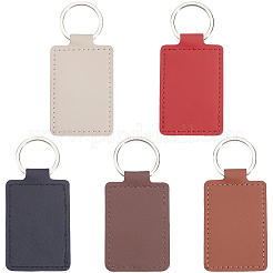 30шт 5 цвета ПУ брелки&nbsp;KEYC-CL0001-30