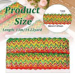 Лента из полиэстера с эффектом металлик&nbsp;OCOR-WH0077-60