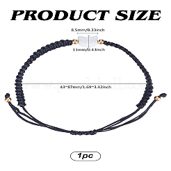 1шт. браслеты из плетеных бусин с имитацией жемчуга для мужчин и женщин&nbsp;BJEW-LP0003-13B