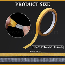 6 рулон пластиковой двухсторонней клейкой ленты&nbsp;AJEW-PH0007-28