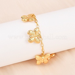 Браслеты с подвесками из нержавеющей стали 304 для женщин&nbsp;BJEW-D359-12G