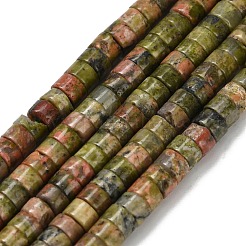 Природные Unakite бисер нитей G-Z110-A24-2x4mm