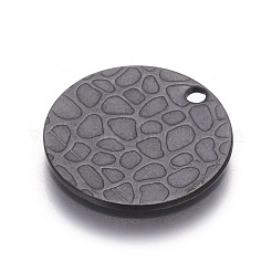 ステンレススチールペンダント  フラットラウンド  イオンプレーティング（ip）  ミックスカラー  15x1mm  穴：1.5mm&nbsp;STAS-I098-03-M