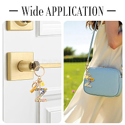 Porte-clés polygonaux en résine et alliage&nbsp;KEYC-TADJ0002-03G-Z