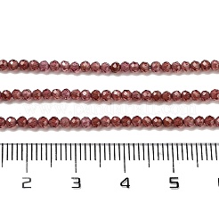 Гранат природный бисер нитей G-B088-C11-02
