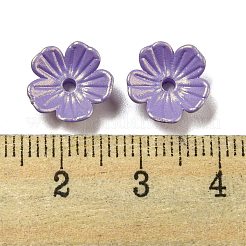 Непрозрачные шапочки акриловых бусин OACR-Z018-05B